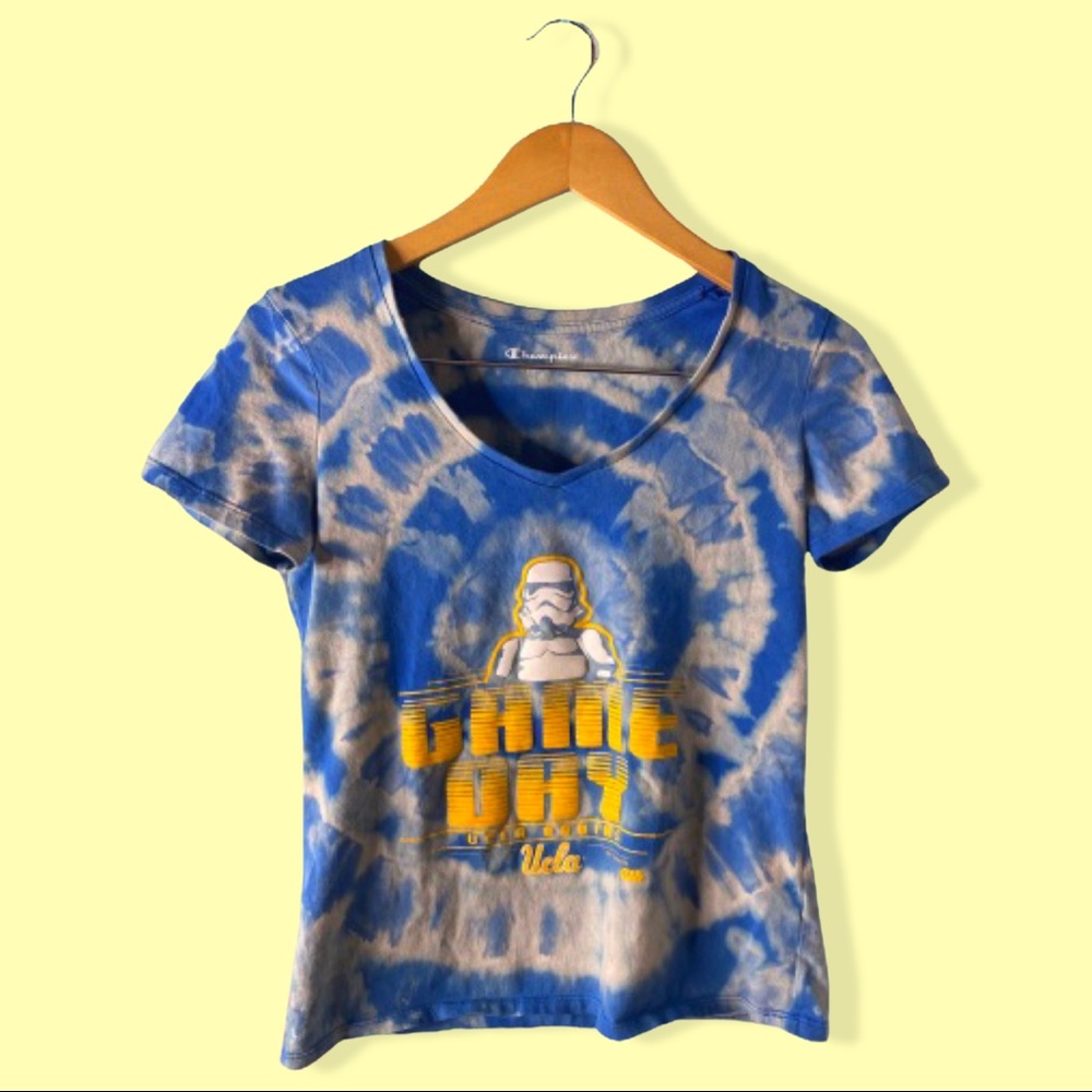 UCLA Star Wars Tie Dye Blue Shirt